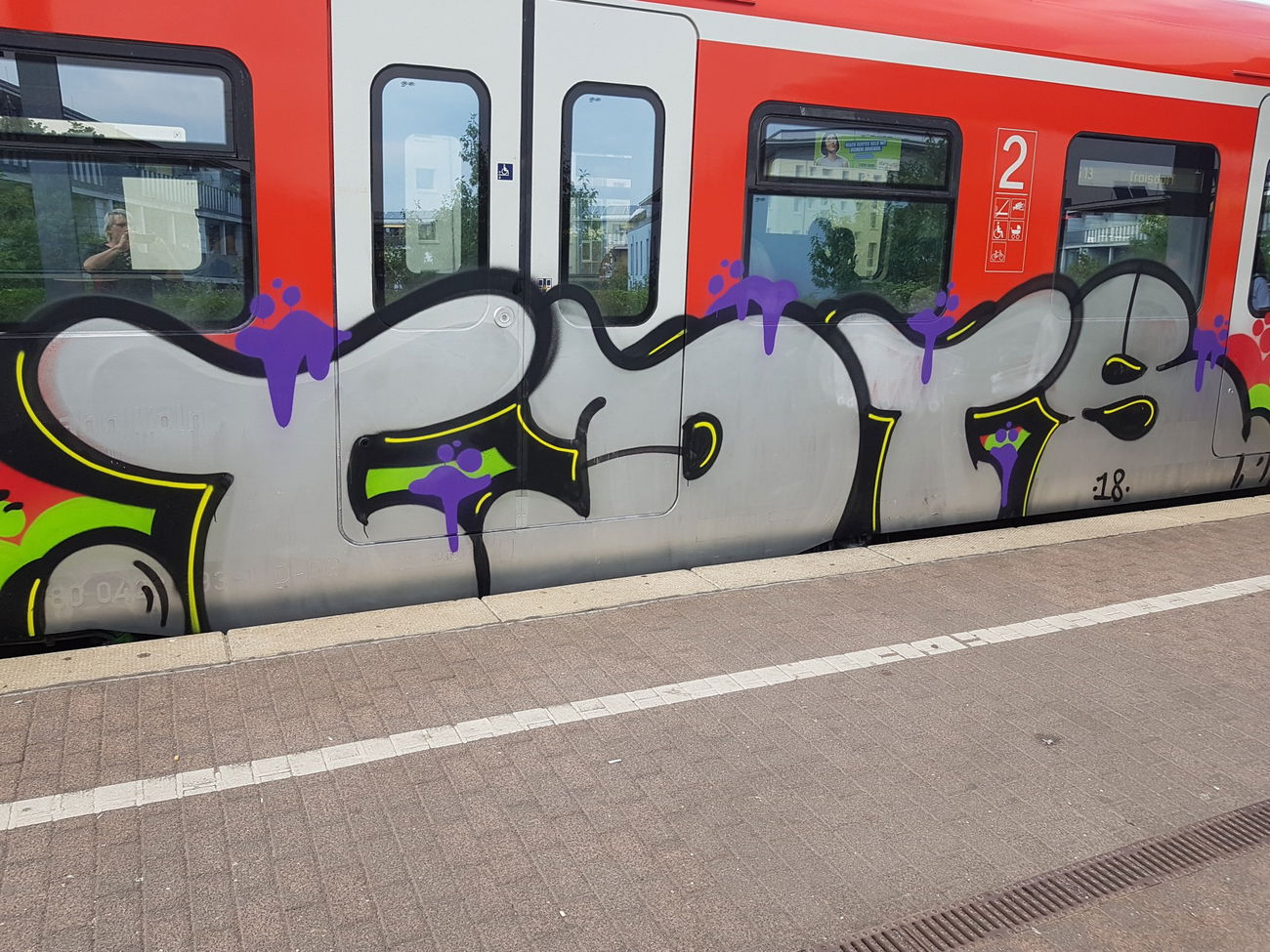 Graffiti Train in Köln - Photo by bocat - TDTS