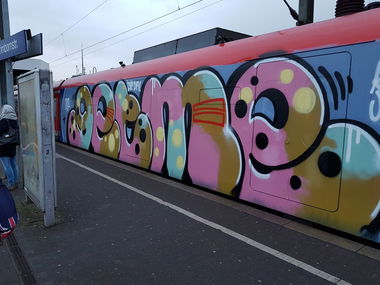 Graffiti Train in Köln - Photo by bocat - GETME (2018)