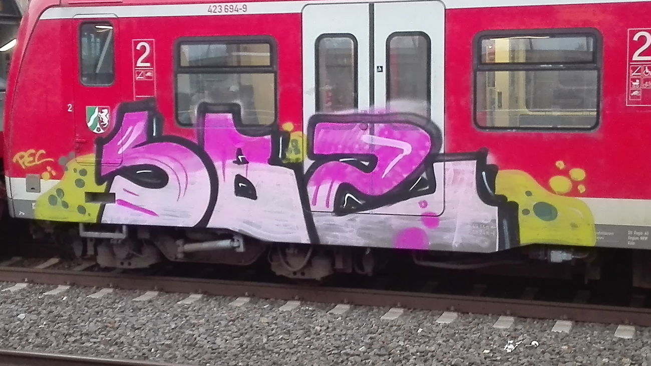 Graffiti Train in Köln - Photo by bocat - SBZ (2017)