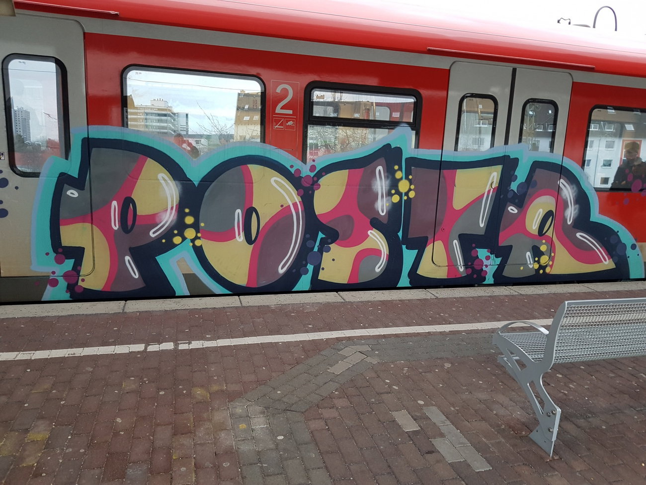 Graffiti Train in Köln - Photo by bocat - POSTR (2018)