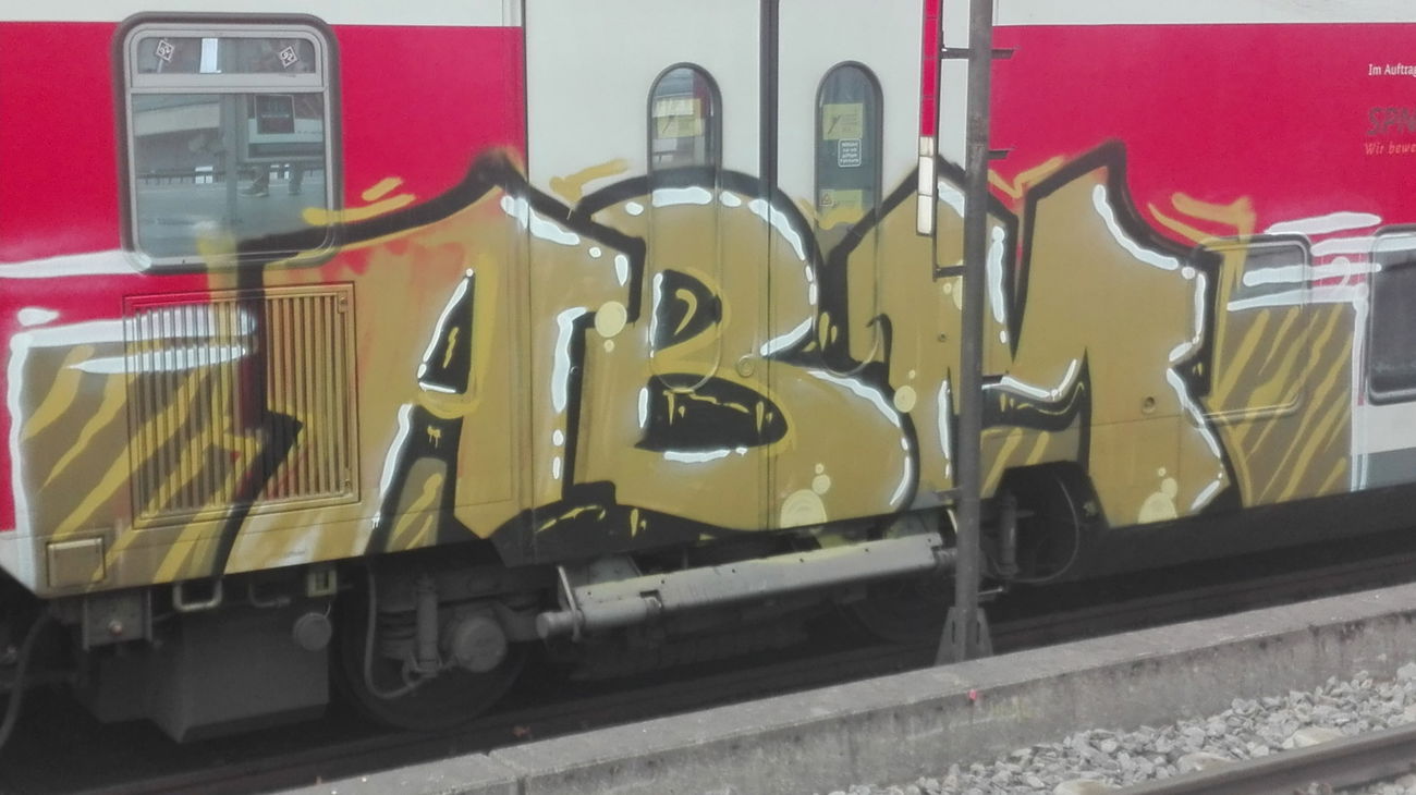 Graffiti Train in Köln - Photo by bocat - ABM (2018)
