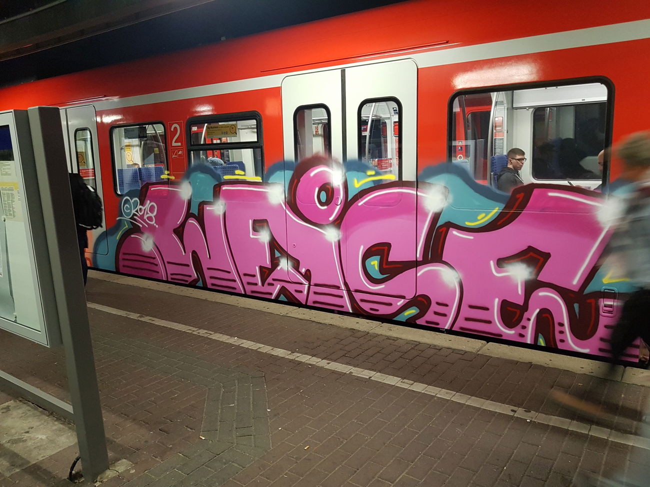 Graffiti Train in Köln - Photo by bocat - WEISE (2018)