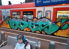 Graffiti Train in Köln - Photo by bocat - ODES (2018)