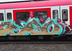 Graffiti Train in Köln - Photo by bocat - BETON (2017)