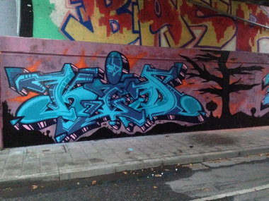 Graffiti Wall in Deutschland - Photo by bocat - kid, tach, neuss (2015)