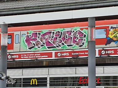 Graffiti Train in Köln - Photo by bocat - KRICE (2019)