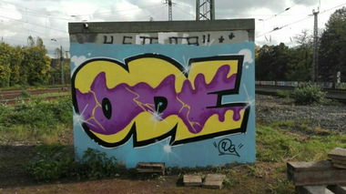 Graffiti Bombing in Köln - Photo by bocat - ODE (2017)