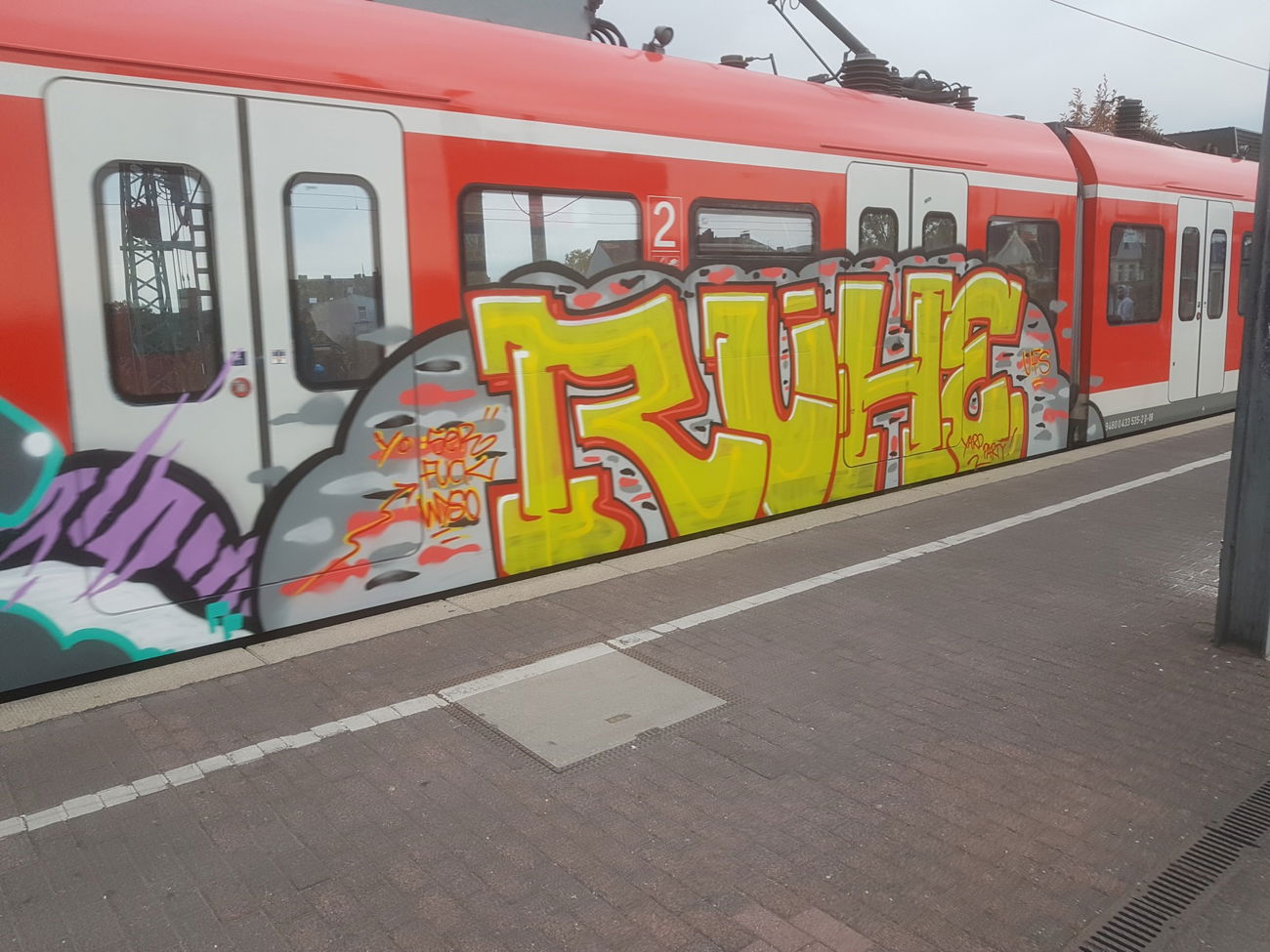 Graffiti Train in Köln - Photo by bocat - RUHE (2018)