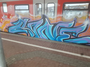 Graffiti Train in Köln - Photo by bocat - RONE (2019)