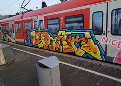 Graffiti Train in Köln - Photo by bocat - UBOOT (2018)