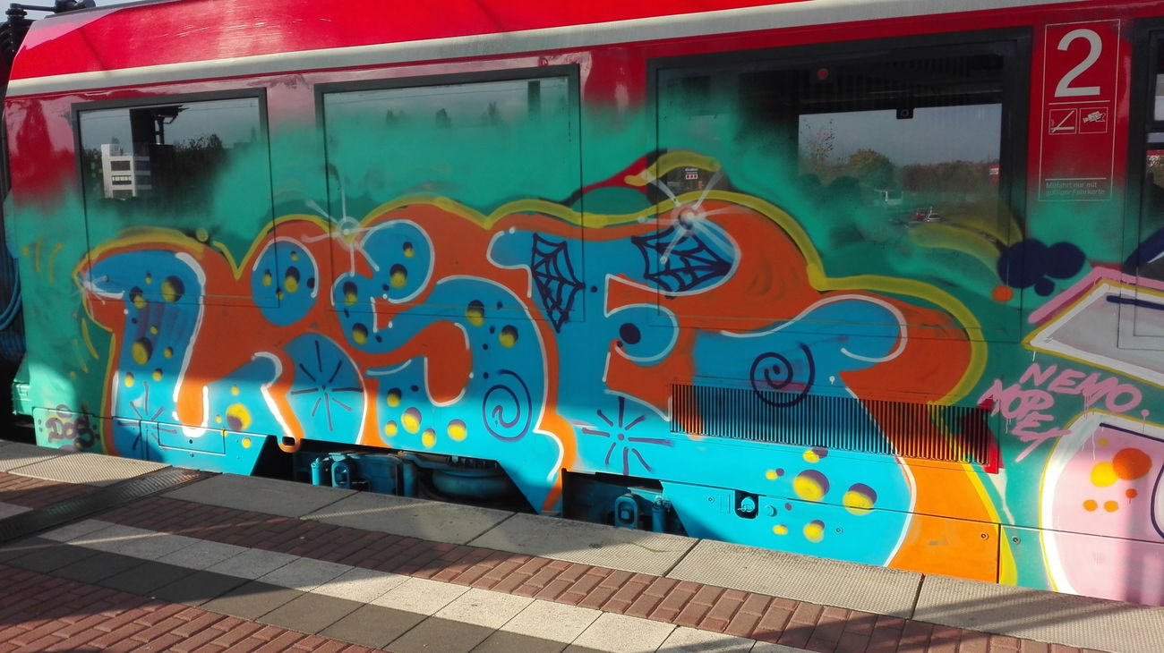 Graffiti Train in Köln - Photo by bocat - Lise (2017)