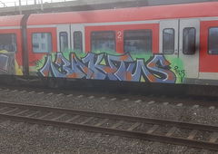 Graffiti Train in Köln - Photo by bocat - BAKTUS (2019)