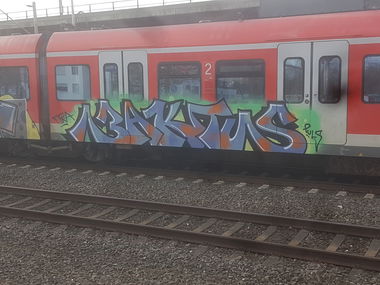 Graffiti Train in Köln - Photo by bocat - BAKTUS (2019)
