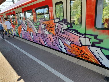 Graffiti Train in Köln - Photo by bocat - ZACK (2019)