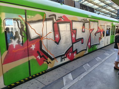 Graffiti Train in Köln - Photo by bocat - VYZ (2019)