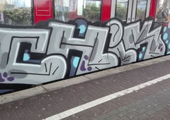 Graffiti Train in Köln - Photo by bocat - CHIK (2017)