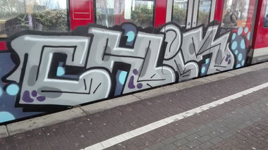Graffiti Train in Köln - Photo by bocat - CHIK (2017)