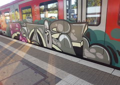 Graffiti Train in Deutschland - Photo by bocat - RÄTZEL (2018)