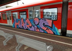 Graffiti Train in Köln - Photo by bocat - HARIS (2018)