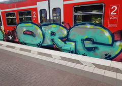 Graffiti Train in Köln - Photo by bocat - ORG (2018)