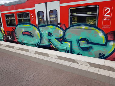 Graffiti Train in Köln - Photo by bocat - ORG (2018)