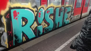 Graffiti Train in Köln - Photo by bocat - RISHE (2017)