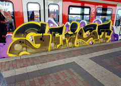 Graffiti Train in Köln - Photo by bocat - GEIST (2018)