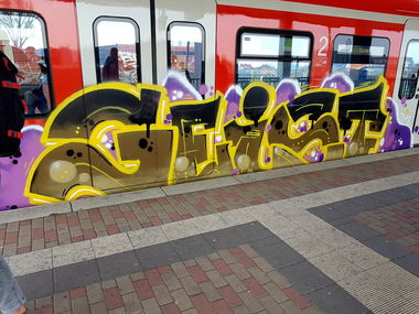 Graffiti Train in Köln - Photo by bocat - GEIST (2018)