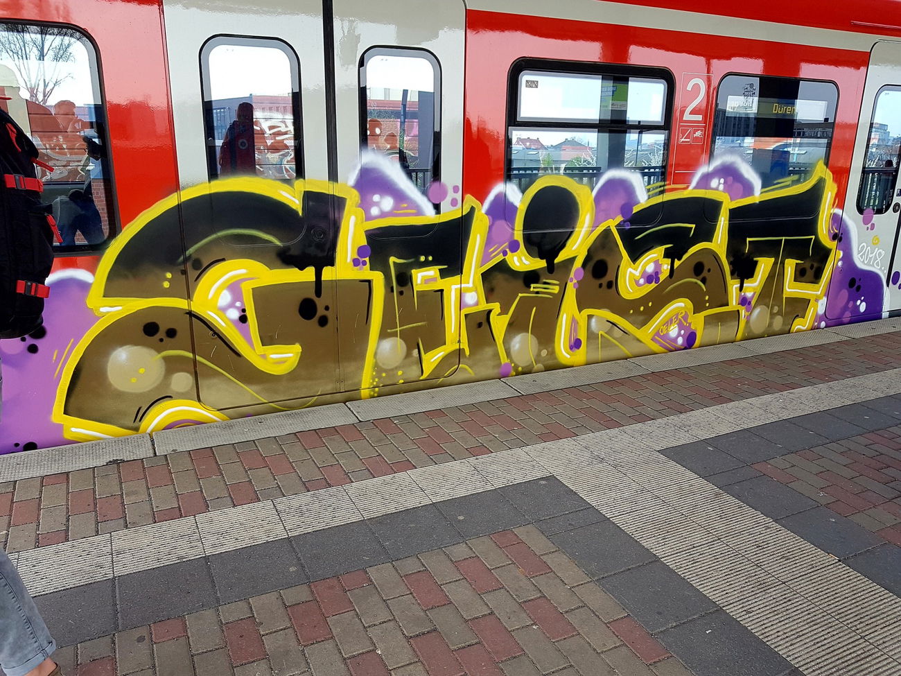 Graffiti Train in Köln - Photo by bocat - GEIST (2018)