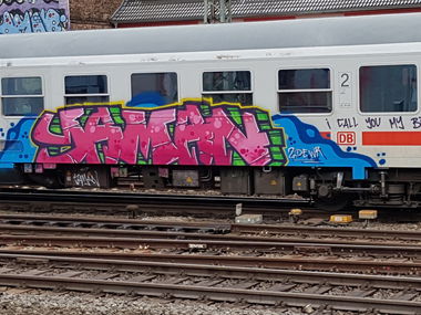 Graffiti Train in Köln - Photo by bocat - YAMAN (2018)