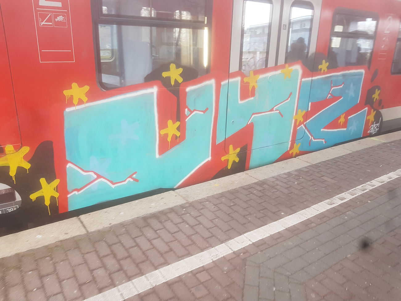 Graffiti Train in Köln - Photo by bocat - UYZ (2018)