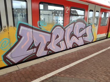 Graffiti Train in Köln - Photo by bocat - MELS (2018)