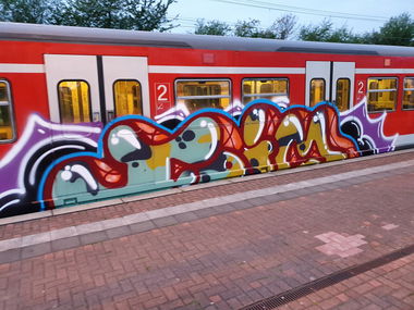 Graffiti Train in Köln - Photo by bocat - FOIM (2019)