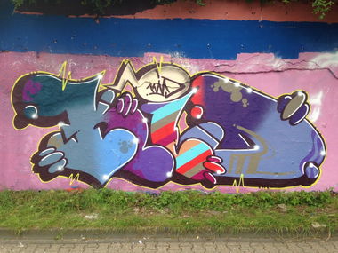 Graffiti Wall in Deutschland - Photo by bocat - KID (2018)