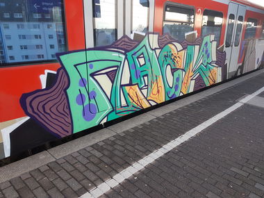 Graffiti Train in Köln - Photo by bocat - ZACK (2018)