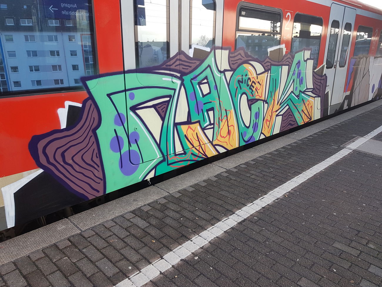 Graffiti Train in Köln - Photo by bocat - ZACK (2018)