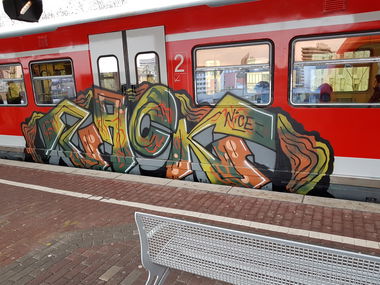 Graffiti Train in Köln - Photo by bocat - ZACK (2018)