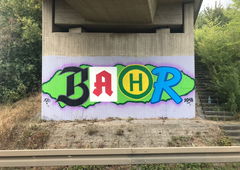 Graffiti Bombing in Deutschland - Photo by bocat - BAHR (2018)