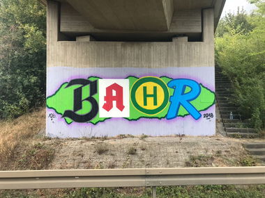 Graffiti Bombing in Deutschland - Photo by bocat - BAHR (2018)
