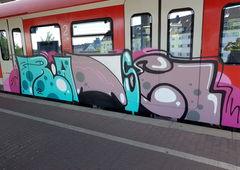 Graffiti Train in Köln - Photo by bocat - RÄTZEL (2018)
