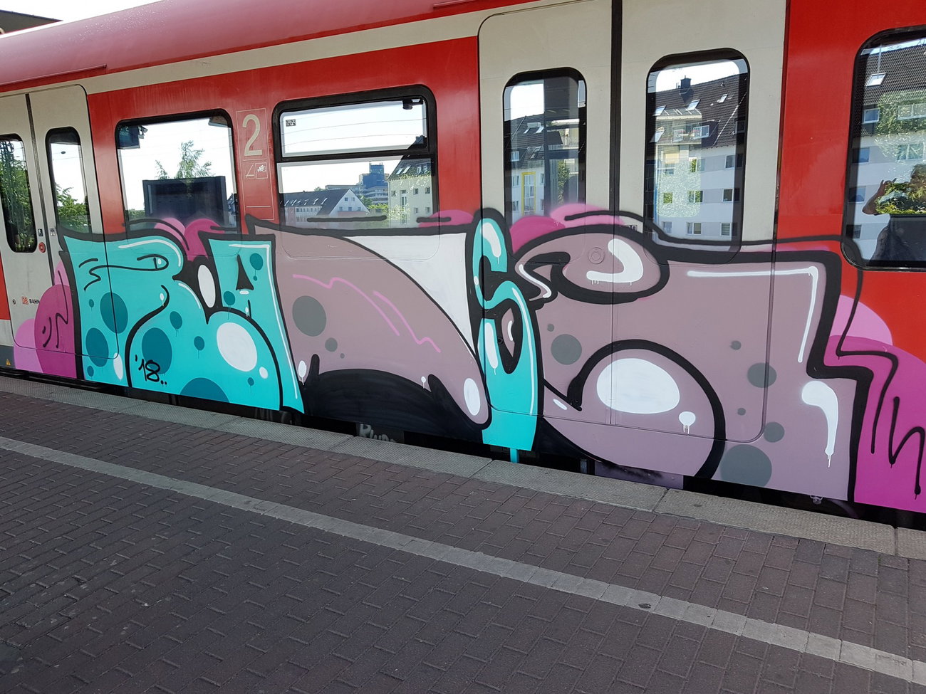 Graffiti Train in Köln - Photo by bocat - RÄTZEL (2018)