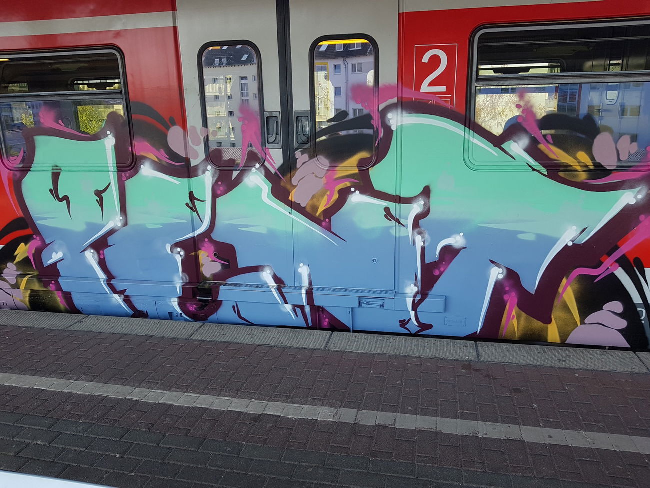 Graffiti Train in Köln - Photo by bocat - PENT (2018)
