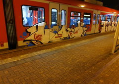 Graffiti Train in Köln - Photo by bocat - VOID
