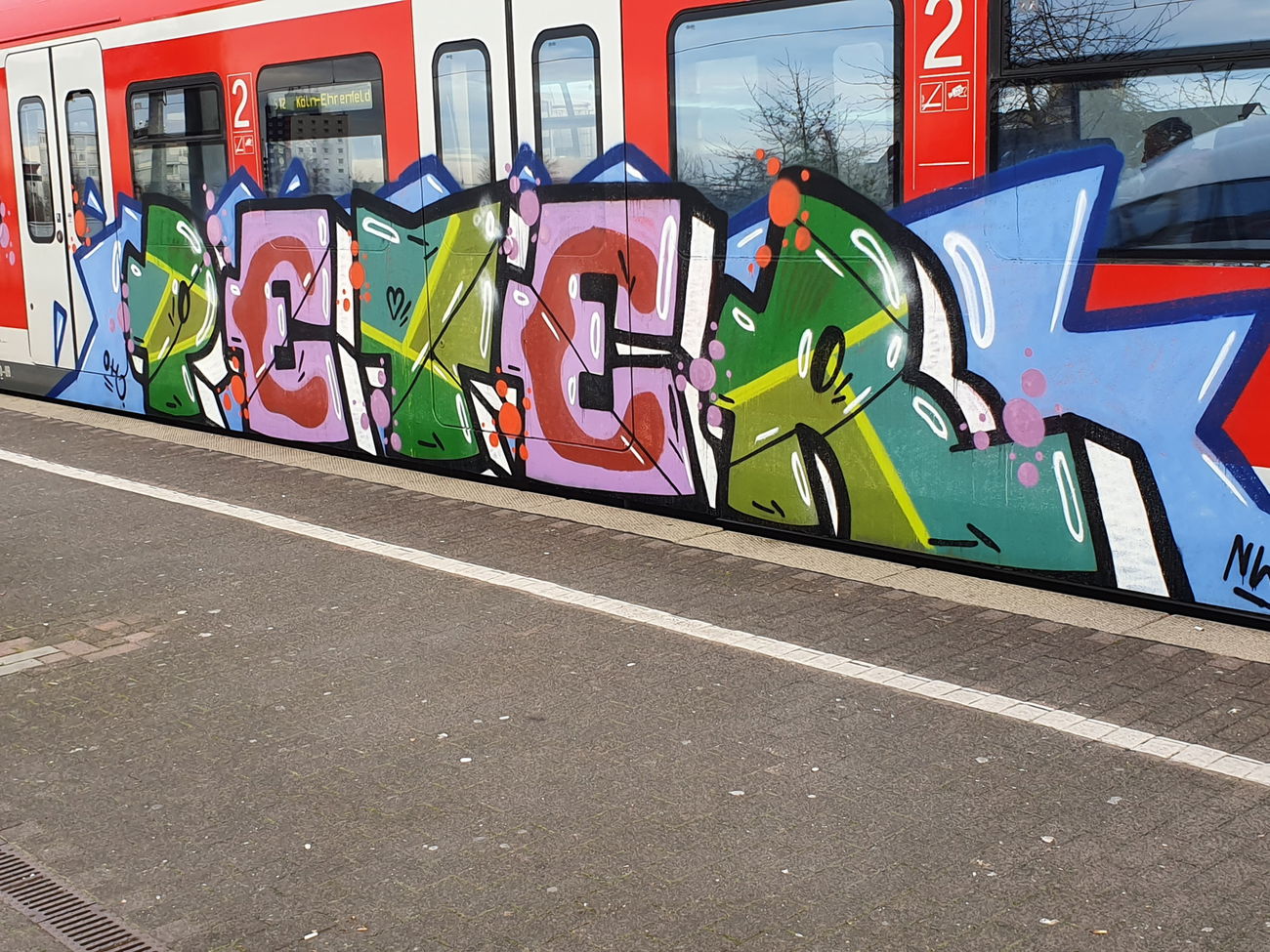 Graffiti Train in Köln - Photo by bocat - PETER (2019)