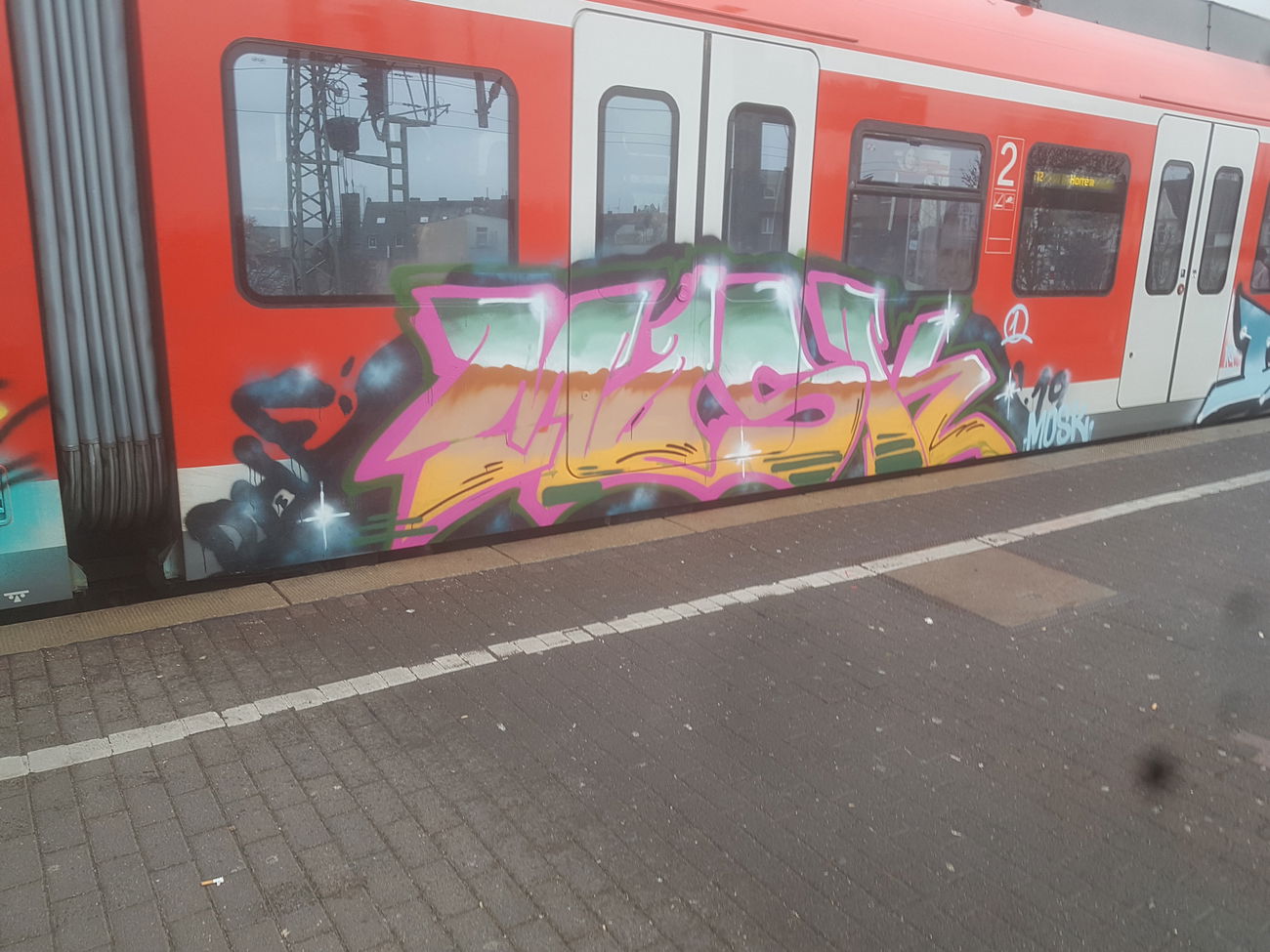 Graffiti Train in Köln - Photo by bocat - MOSK (2019)