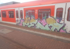 Graffiti Train in Köln - Photo by bocat - PENT (2018)