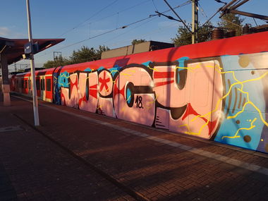 Graffiti Train in Köln - Photo by bocat - JUICY (2018)