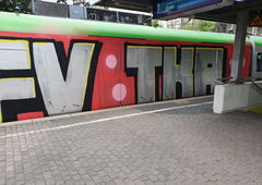 Graffiti Train in Köln - Photo by bocat - TKA (2019)