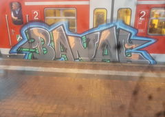 Graffiti Train in Köln - Photo by bocat - BANAL (2019)