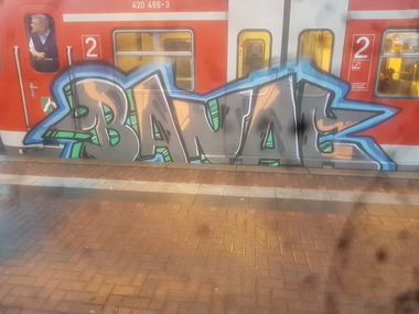 Graffiti Train in Köln - Photo by bocat - BANAL (2019)